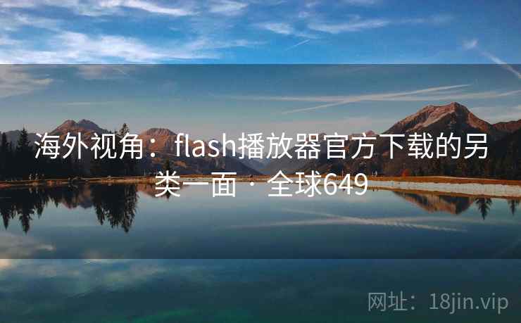 海外视角：flash播放器官方下载的另类一面 · 全球649