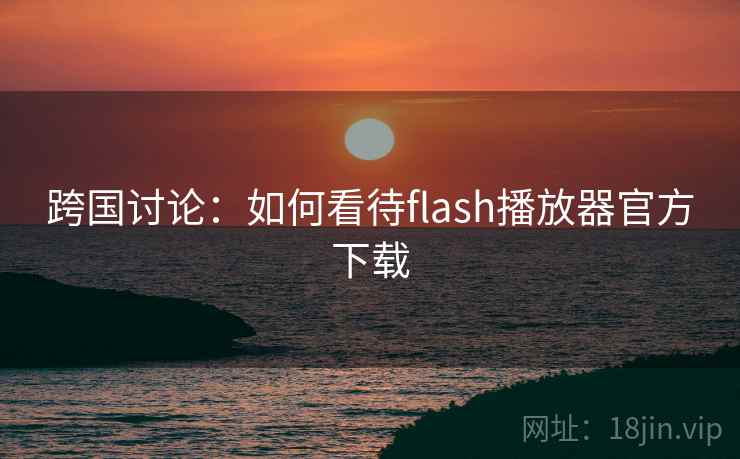 跨国讨论：如何看待flash播放器官方下载